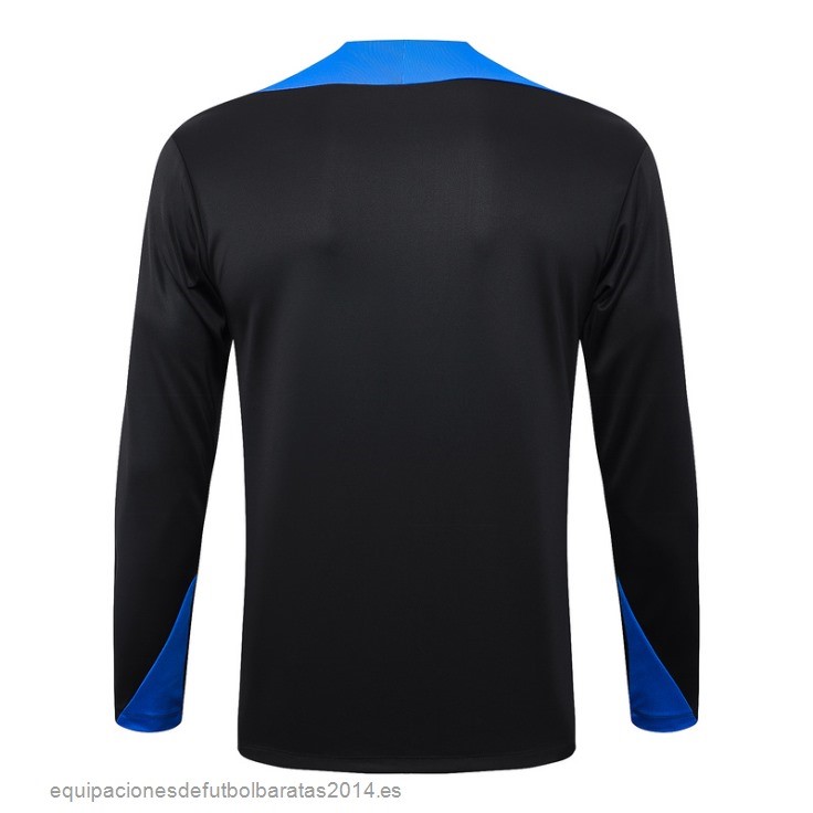 Nuevo Sudadera Entrenamiento Inter Milan 24/25 Negro Azul Baratas